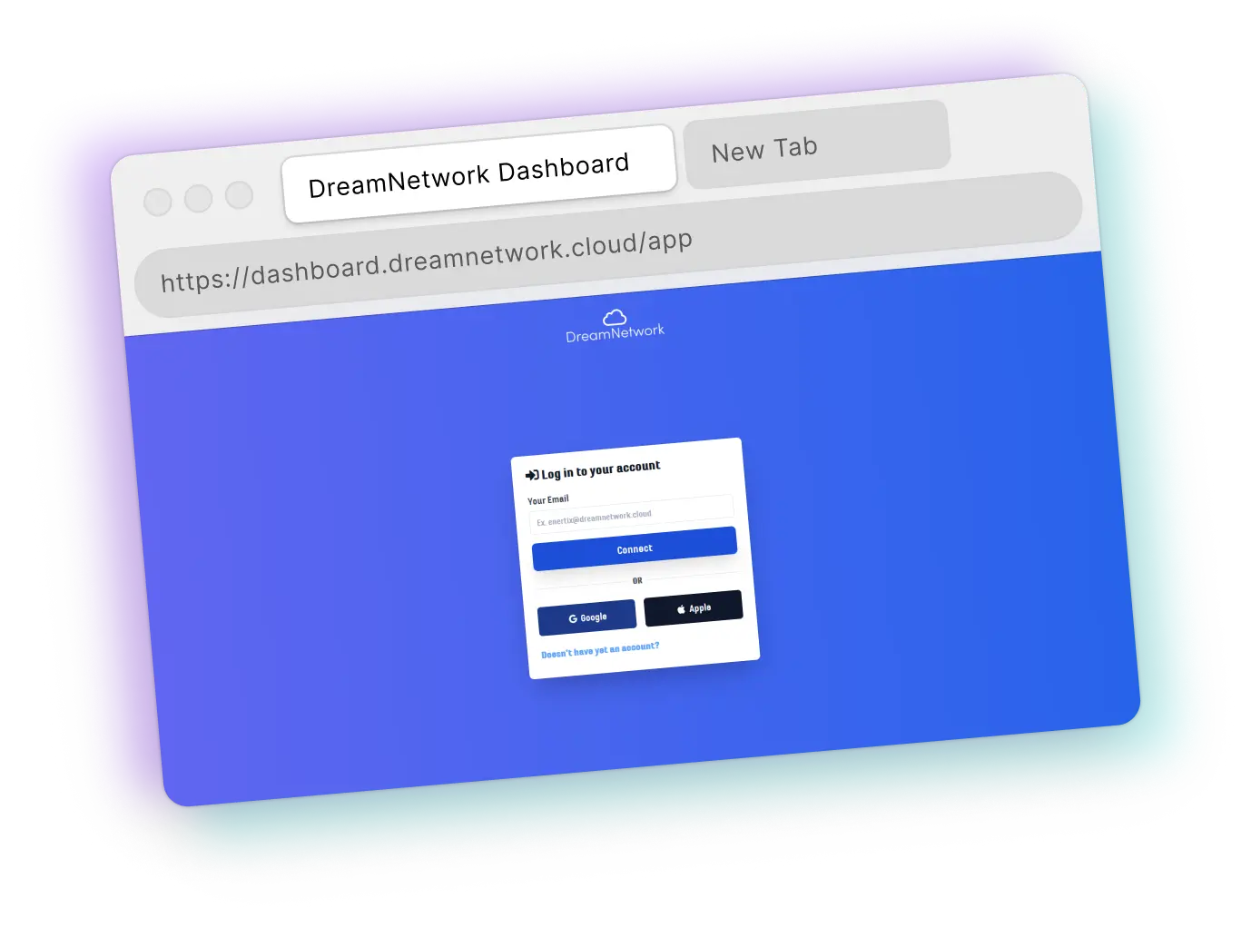 Browser picture DreamNetwork Dashboard
