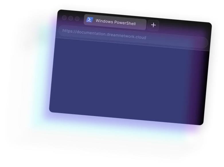 Terminal PowerShell with nothing on.